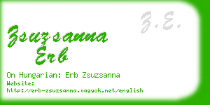 zsuzsanna erb business card